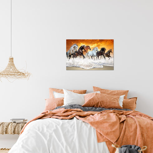 Wandbilder Wohnzimmer XXL Pferde Moderne Bilder Tiere